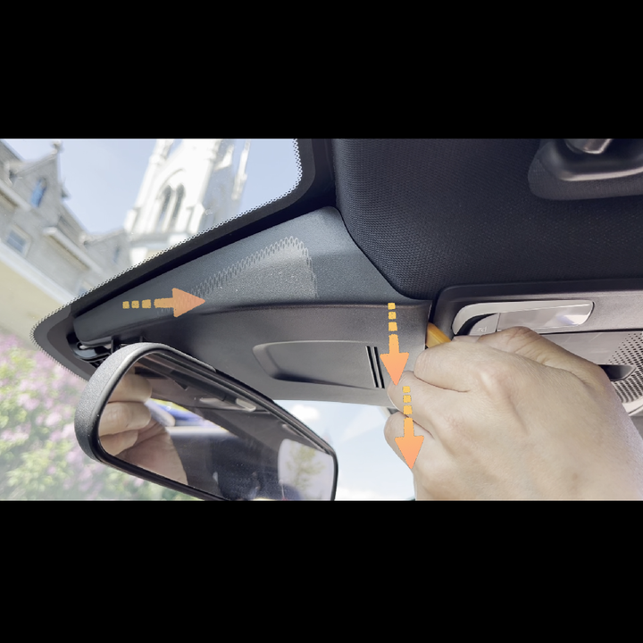 Civic rainfall sensor cover removal