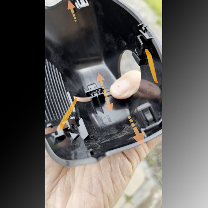 Civic rainfall sensor cover removal